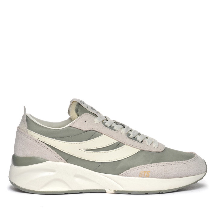 Superga 4089 Training 9ts Slim Beige Gesso-verde Safari-blanco