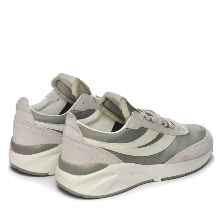 Superga 4089 Training 9ts Slim Beige Gesso-verde Safari-blanco