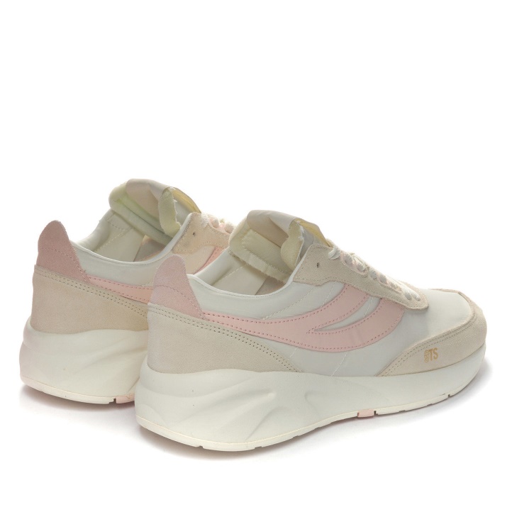 Superga 4089 Training 9ts Slim Blanco Avroio-rosa Ceniza-beige Lt