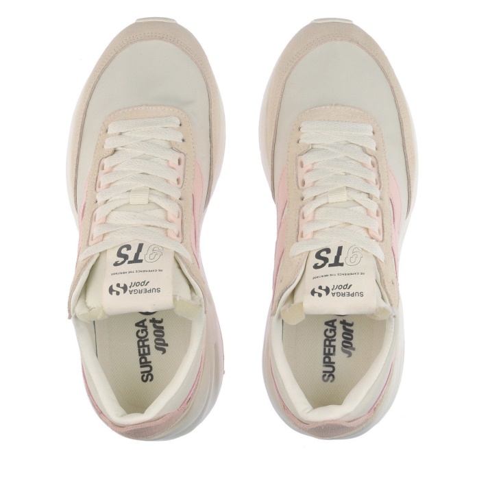 Superga 4089 Training 9ts Slim Blanco Avroio-rosa Ceniza-beige Lt