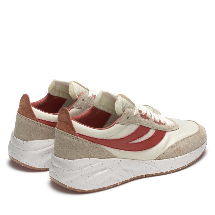 Superga 4089 Training 9ts Slim Vegan Cuero Sintético Marrón Rojizo-naranja Polvoriento-gre