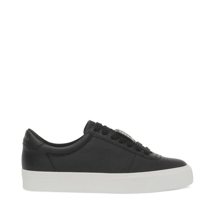 Superga 4834 Club S Up A Base De Uva Fau Negro-blanco