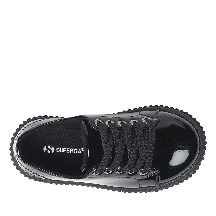 Superga 4867 Barniz Negro