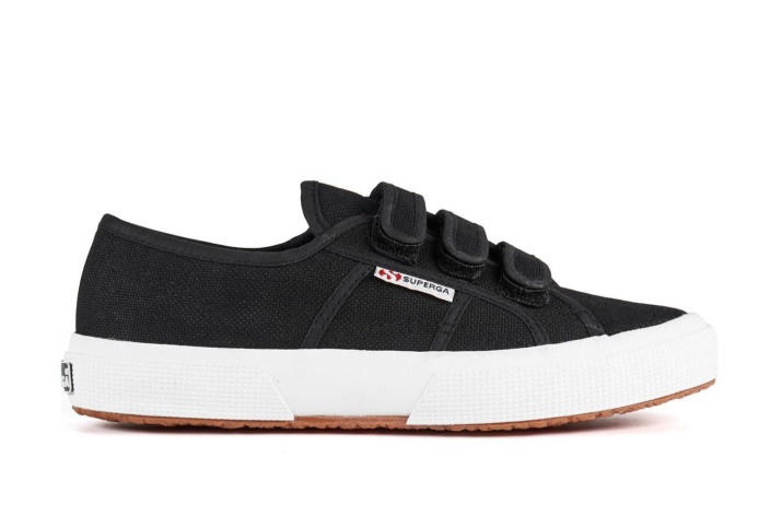 Superga 2750 Cot3strapu Negro-f Blanco