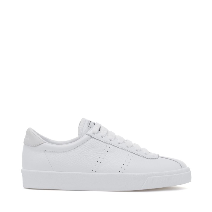 Superga 2843 Club S Comfort Cuero Integral Blanco-blanco