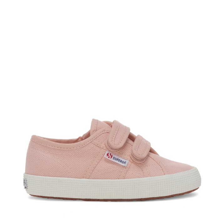 Superga 2750 Niños Correas Easylite Rosa Rubor
