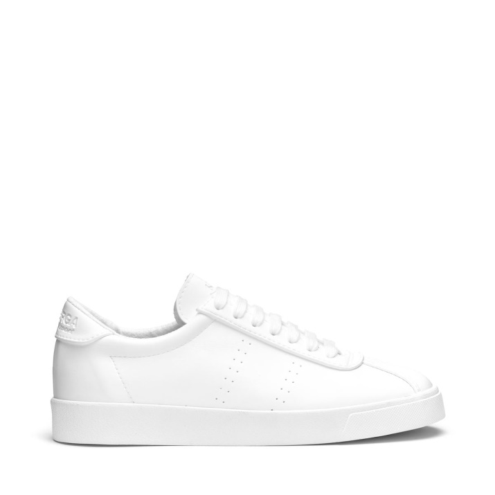Superga 2843 Club S Cuero Base Maiz Blanco-unico