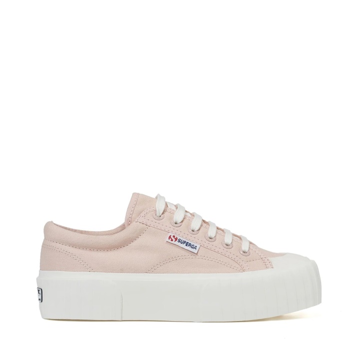 Superga 2631 Raya Plataforma Piel Rosa