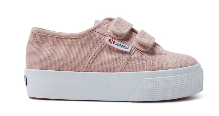 Superga 2730 Niños Correas Rosa Humo