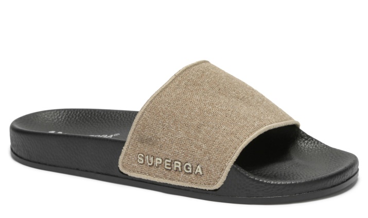 Superga 1908 Lino Verde Tortora Negro