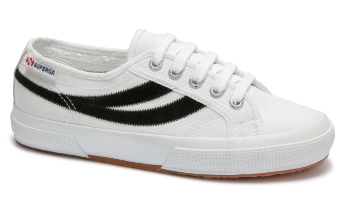 Superga 2953-cotusuede Blanco-negro