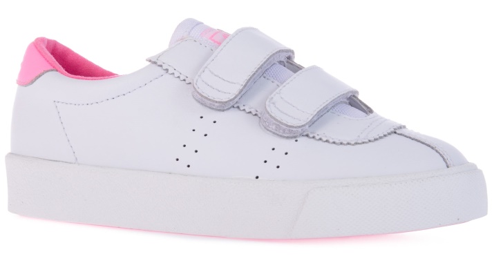 Superga 2843 Kids Club S Straps Action Blanco-algodón De Azúcar