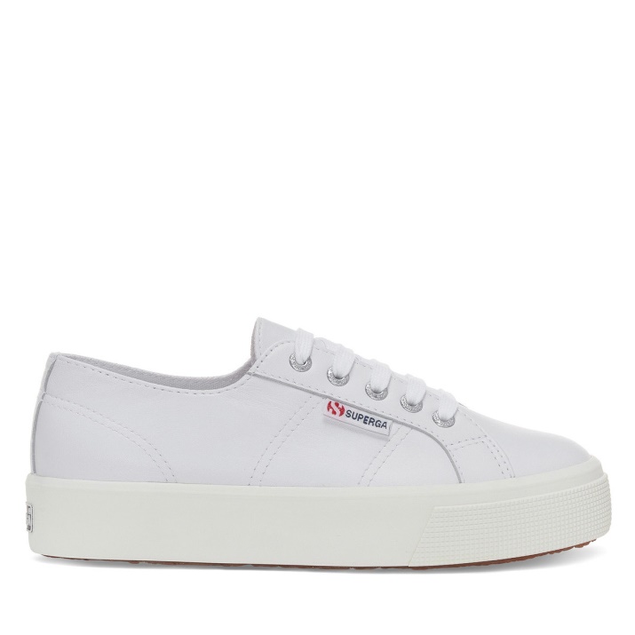 Superga 2730 Nappa óptica Blanco-plata-f Avorio