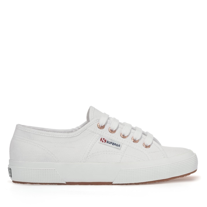 Superga 2750 Cotu Classic Blanco-oro Rosa