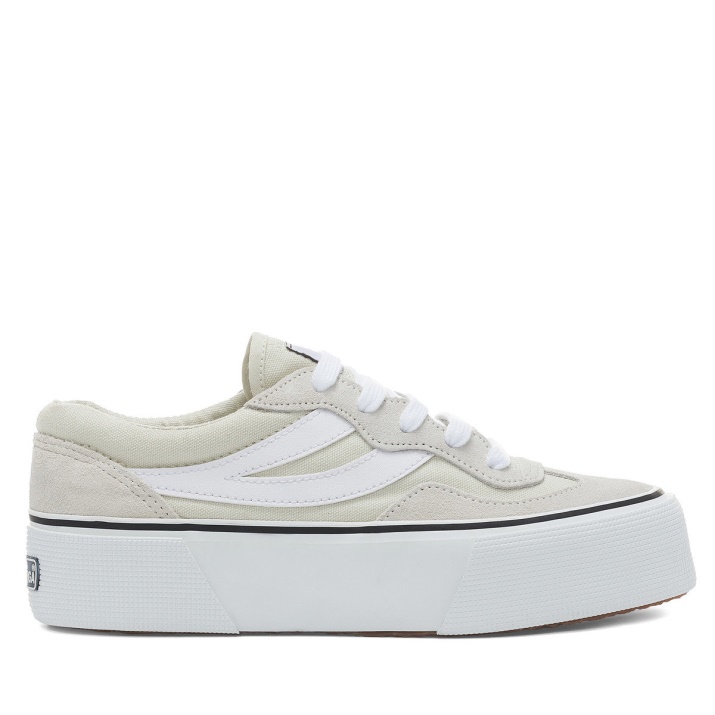 Superga 3041 Revolley Colorblock Plataforma Blanco Leche-blanco