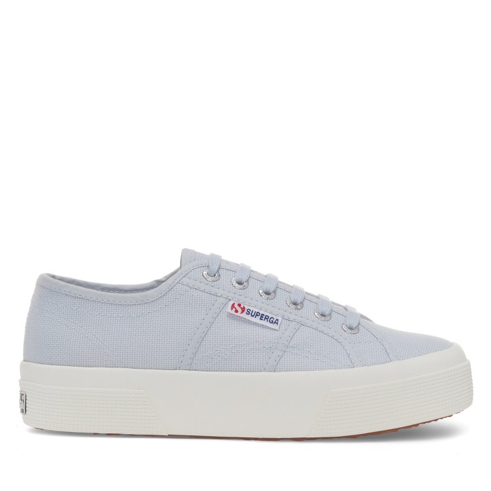 Superga 2740 Plataforma Gris Lilla-f Avorio