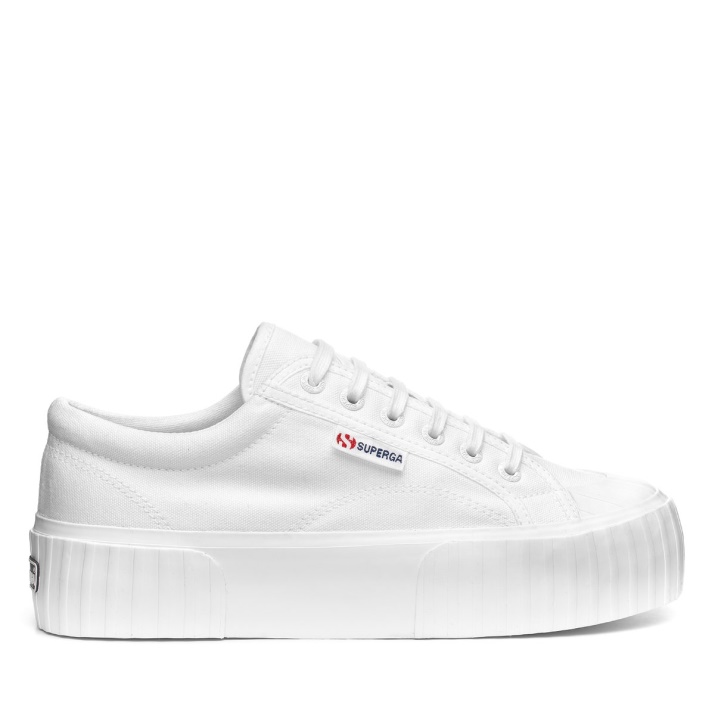 Superga 2631 Stripe Plataforma Blanco-blanco Avorio
