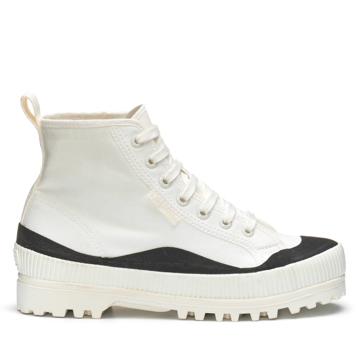 Superga 2469 Alpina Wave Tape Blanco Avorio-negro