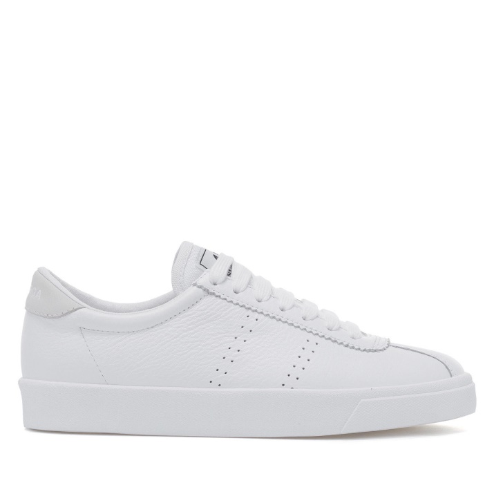 Superga 2843 Club S Comfort Cuero Full Blanco Blanco