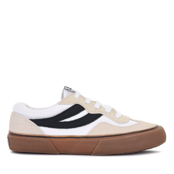 Superga 2941 Revolley Bicolor Golondrina Blanco-negro-d