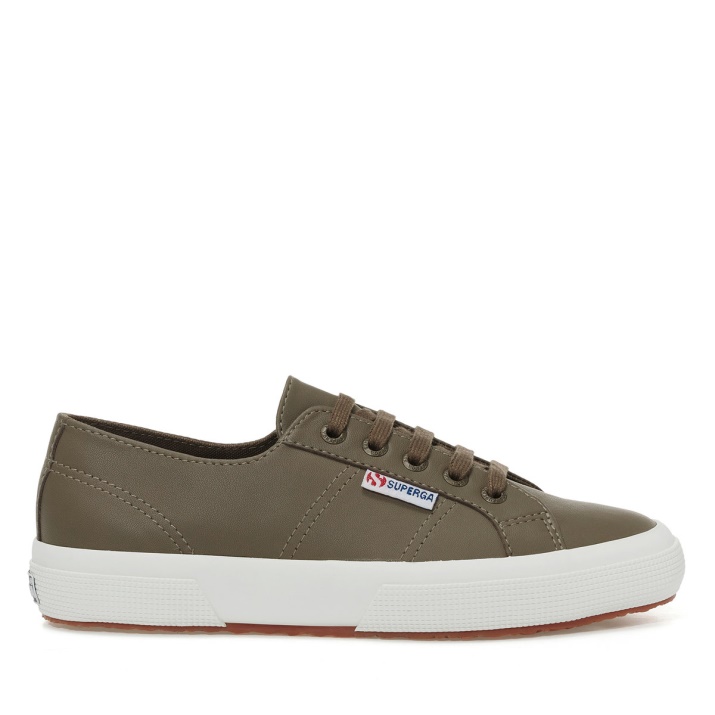 Superga 2750 Nappa Lea Fósil-mate-f Avorio