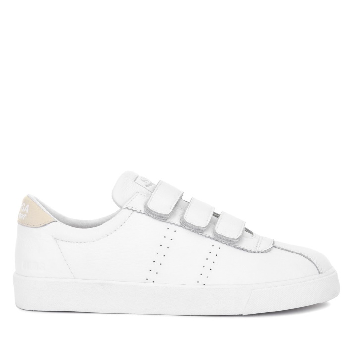 Superga 2870 Superga Sport Club S Correa Blanco-beige Gesso-blanco Avorio