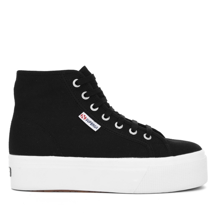Superga 2705 High Top Negro-blanco