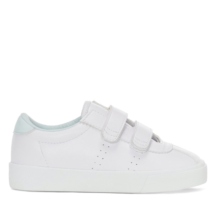 Superga 2843 Kids Club S Straps Vegan White-azure Ice