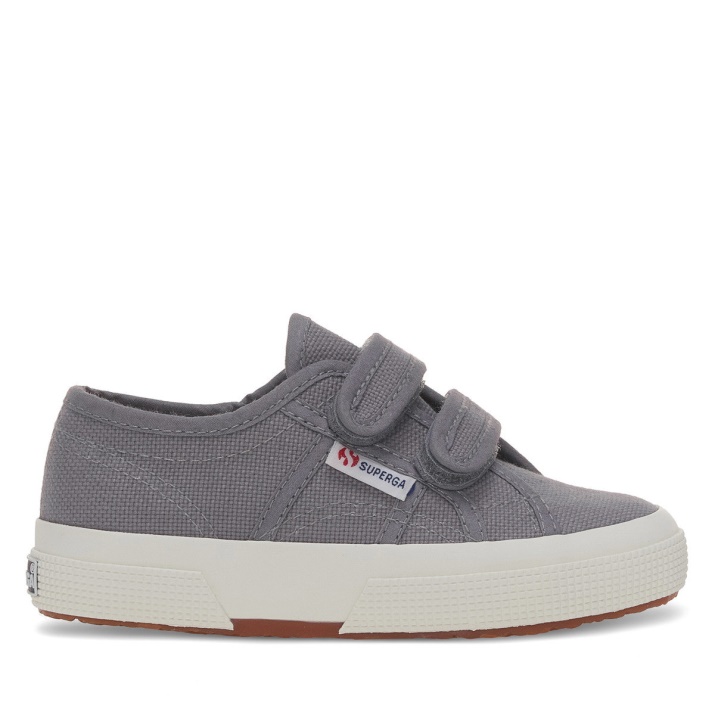 Superga 2750 Jstrap Classic Kids Gris Azulado - F Avorio