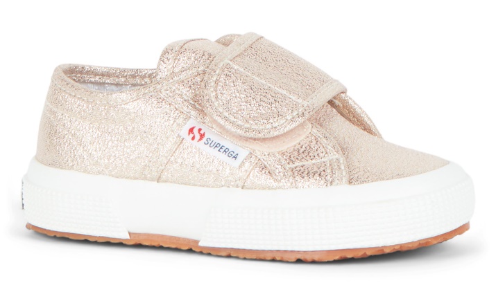 Superga 2750 Correa De Bebe Lame Rose Platinum